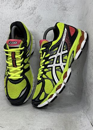 Салатові кросівки сіточка asics gel nimbus 16