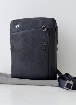 Piquadro cronus tablet crossbody bag чоловіча брендова італійська шкіряна сумочка на подарунок чоловіку хлопцю оригинал