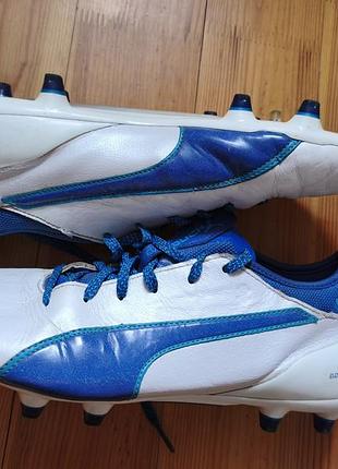 Бутси puma evotouch 2, 42.5 розмір, натуральна шкіра.