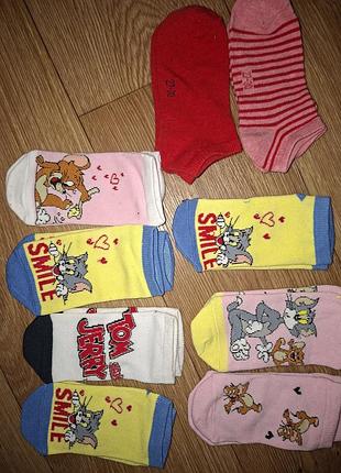 Новые детские короткие носки 27-30 размер на 4-6 лет носки lupilu том и джари хлопок для девочки