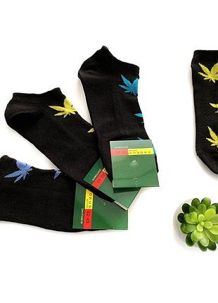 Шкарпетки чоловічі, із сіточкою, короткі 39-42р. конопля. набор из 3 пар. крокус 42-45