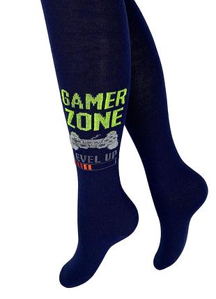 Детские колготки. gamer zone. krokus темно-синий, 110-116 / 5-6 лет