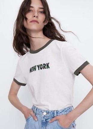Біла бавовняна футболка з принтом  zara
🌞🌞🌞🌞🌞🌞🌞🌞🌞🌞🌞