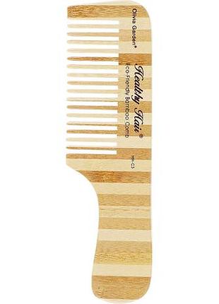 Гребінець bamboo touch comb 3 olivia garden hh-c3, з ручкою
