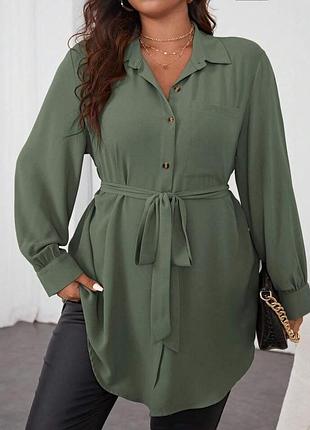 🥰сукня сорочка з поясом shein xl нюанс