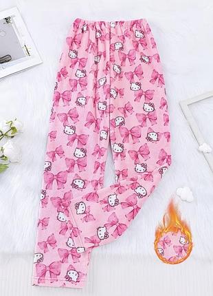Штани hello kitty піжамні штани hello kitty пижама hello kitty