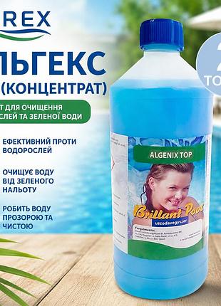 Альгекс топ концентрат препарат для очищення водорослей зеленої води для басейну kerex 80019 2 л угорщина