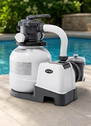 Песочный фильтр-насос intex 26646 (sx2100, model: sf80220-2) 7 900 л\ч 23 кг фильтрационная установка для бассейна