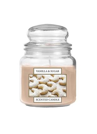 Аромасвеча в стеклянной банке vanilla sugar бежевый livarno home