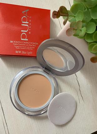 🌺пудра pupa silk touch compact тон 02🌺