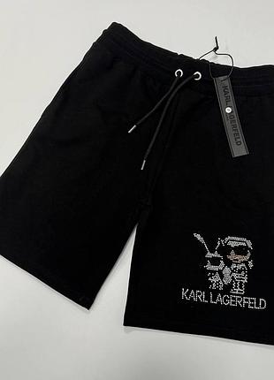 Женские шорты karl lagerfeld черные