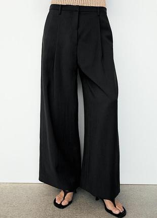 Широкі лляні брюки massimo dutti