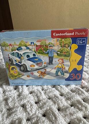 Пазли castorland «дорога до школи» 30 діт castorland