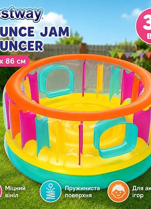 Надувний батут bestway 52262 "bounce jam bouncer" 180 х 86 см максимальне навантаження до 85 кг