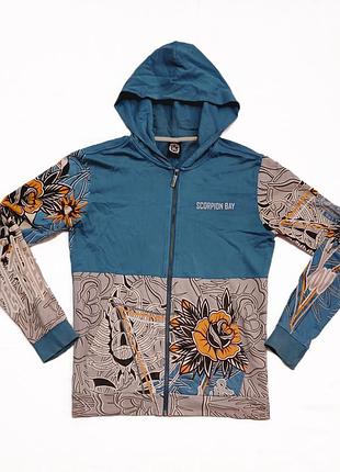 Ядове вінтажне зіп-худі scorpion bay.  як ed hardy, prada, dior, stone island, cp compant, true religion, carhartt, billabong, rip curl, versace