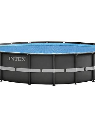 Теплозберігаюче покриття (солярна плівка) intex 28024, ø 732 см, для басейну каркасного та надувного