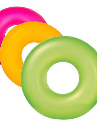 Надувне коло intex 59262 «неон», 91 см