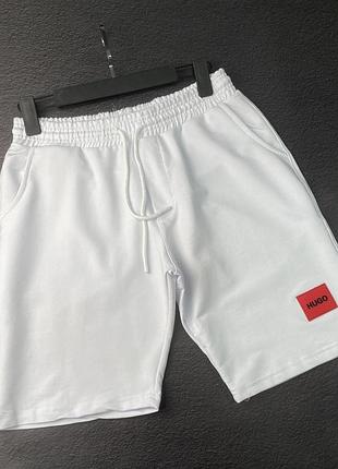 Мужские шорты белые hugo boss l, xl