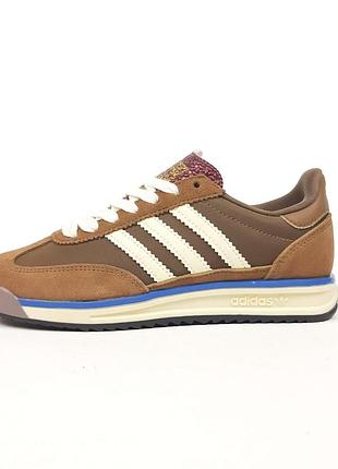 Adidas sl 72 женские кроссовки шоколадные с белым 36 (22,5 см) - стильная спортивная обувь 38