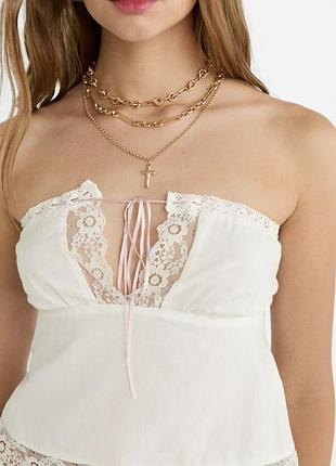 Бавовняний топ на резинці готика babydoll lolita бохо