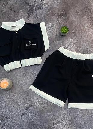 Костюм женский balenciaga черный