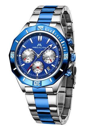 Часы мужские megalith 8206m | stainless steel band