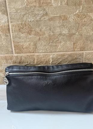 Шкіряна косметичка longchamp