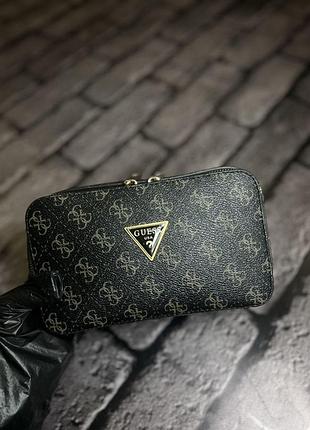 Женская сумка guess черный+коричневый