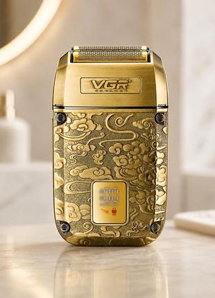 Vgr v-336: три плаваючі фольгові головки, usb-c, до 100 хв роботи