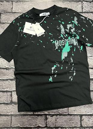 Новинка мужская футболка moschino premium