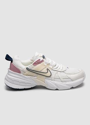 😍 кроссовки женские nike v2k runtek white/cream/pink