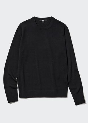 Вовняний светр джемпер пуловер мериносова вовна uniqlo шерстяной свитер джемпер пуловер мериносовая шерсть