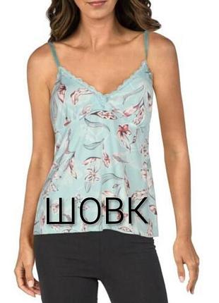 Шовкова  атласна шикарна майка бренду autograph квітковий принт    uk 16    eur   44