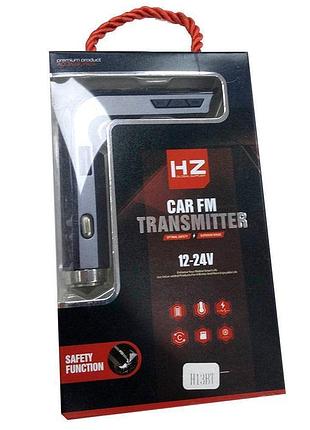 Автомобільний fm модулятор трансмітер h13bt bluetooth microsd aux usb
