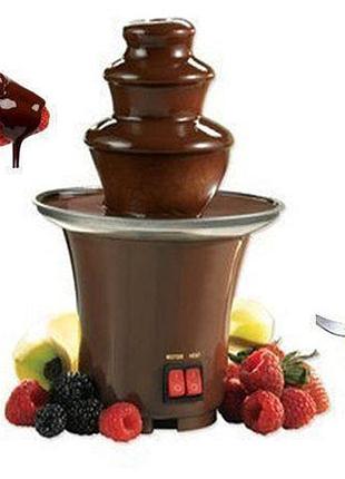 Шоколадный фонтан фондю mini chocolate fondue fountain домашняя мини - фондюшница