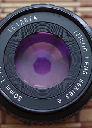 Объектив блинчик nikon series e 50mm 1,8 nikon ai