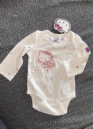 Боді hello kitty з довгим рукавом 62 см