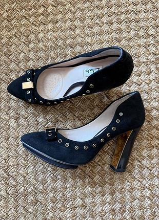 Туфлі замш натуральний clarks 36 розмір
