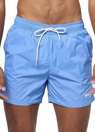 Пляжнi шорти hugo блакитнi haiti quick dry swim trunks