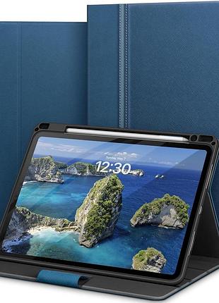 Чехол kingblanc для ipad air 13 дюймов m4/m3/m2 с держателем карандаша синий