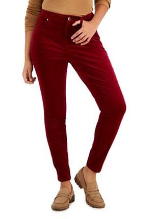 Фирменные хлопковые бархатные брюки от massimo dutti/ l/