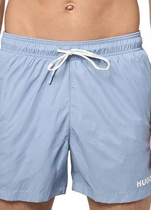 Пляжнi шорти hugo свiтло-блакитнi haiti quick dry swim trunks