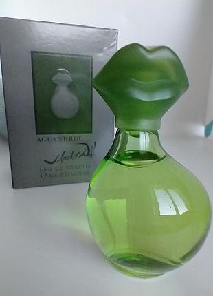 Salvador dali agua verde миниатюра 8мл винтаж редкость