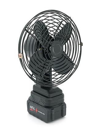 Вентилятор 6" yt46888, с li-ion аккумулятором 48v, black, box 185х185 мм, 1,0 кг