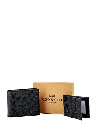 Кошелек мужской / кошелек женский / клатч no brand (if-00000216) чорний з тисненням