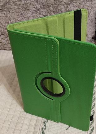 Универсальный чехол книжка-подставка leather case premium на планшет 9"-10" зеленый