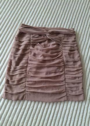 Спідничка жіноча коричнева h&m,euro m