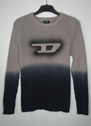 Кофта diesel big logo авангард y2k avant garde opium techno knit