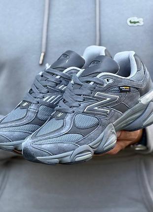 Чоловічі кросівки new balance 9060 💦вологостійкі gore-tex  ◾ матеріал: замш,текстиль ◾ підошва: піна, резина ◾розміри: 41-46