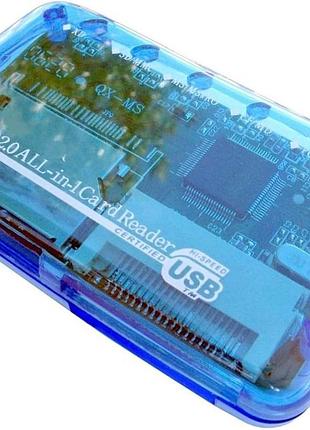 Кардридер usb-cr-4p 4-слотовый usb